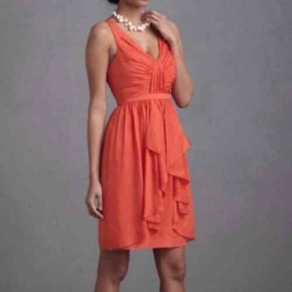 Anthropologie Quillaree linen silk blend dress size 6.